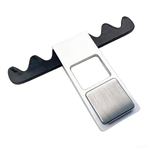 Soporte para tacos de billar contra deformaciones en madera accesorio de aluminio plateado 2