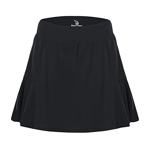 beroy Women Quick Dry and Breathable Cycling Skirt Shorts,Bike Skorts Pantskirt with 3D Padded2