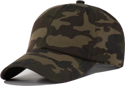 Image of TSSGBL Vintage Cotton Washed Baseball Cap S to XXL Unstructured Low Profile Adjustable Distressed Dad Hat for Men Women