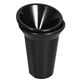 Sewroro Seau à Cracher à Vin Noir en Plastique Petit Format 165 X 121 X 121 CM Seau à Glaçons Polyvalent pour Dégustation Bar et Fêtes Léger et Compact pour Bières et Cocktails