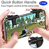 Mobile Game Controller, weini Cell Phone Game Controller Sensitive Shoot and Aim Buttons L1R1 Trigger Buttons for PUBG/Knives Out/Rules of Survival Support Android and iOS(1 Pair)