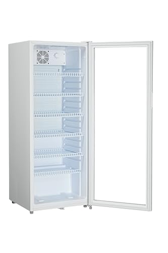 METRO Professional Frigorifero GSC4240 con porta in vetro, 237 L, bianco, 110 W, 220-240 V, con illuminazione a LED, 6 ripiani regolabili, serratura (Bianco) - 12