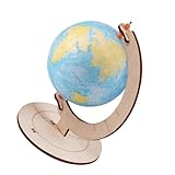 Kisangel DIY Earth Structure Model Kit for Educational Shapes Craft for Boys and Interactive Science Globe for Learning and Spatial Skill Development Stem Art Project for Students