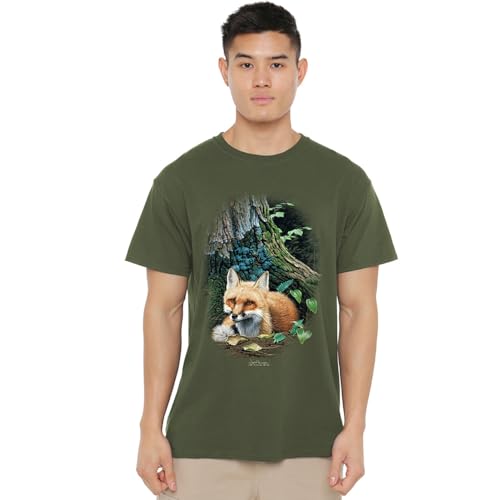 T-shirt Wild Wings vert militaire grande taille 3XL vetement faune sauvage