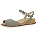 Dansko Cass Peep-Toe Wedge Sandal for Women –Low Profile Wedge with Arch Support, Adjustable Fit for Walking Comfort Sage 8.5-9 M US