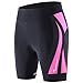 Sportneer Radlerhose Damen Gepolstert Schnelltrockende Fahrradhose Damen Kurz Elastische Radhose Damen Mit Sitzpolster 4D Radsportshorts Kurze Sporthose Damen Mit Breiterem Und Dichterem Polster