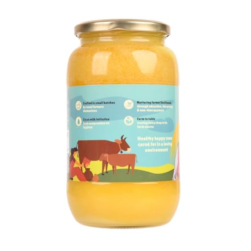 Image of Daichi - Premium Cow Ghee - 1000ML (Pack of 1) | Pure, Natural, & Healthy | Grass-Fed Cows | Danedar Texture | Rich In Good Fats & Antioxidants | Easy To Digest | Crafted in Small batches