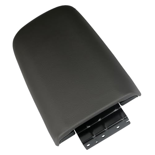 Center Console Lid with Hinge (Dark Graphite) | For Ford Explorer 1995-2001,Explorer Sport Trac 2001-2002 & Mercury Mountaineer 1997-2001 Leather Armrest Cover | Replaces 924-883 1L2Z9806024AAB