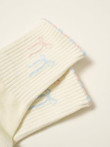 Image of Shapes Studio Half Calf Grip Socks, Cute Fruit Pilates Socks, Ruffle Socks, Non-Slip for Barre Yoga