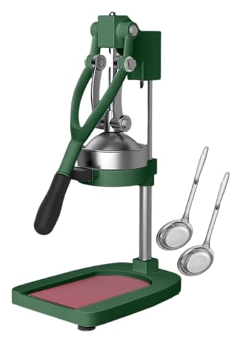 Exprimidor de Cítricos Profesional, Procesadores de alimentos y exprimidor de cítricos Exprimidor de naranjas con 2 coladores pequeños for jugo de sandía y jugo de naranja(Green)