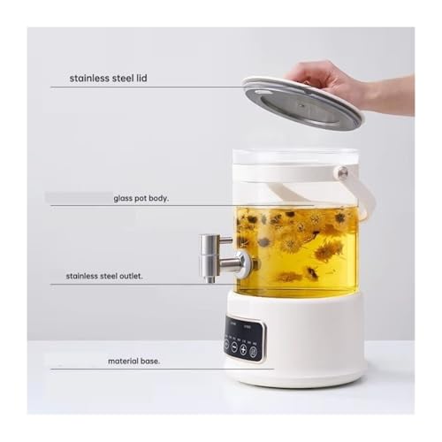 Tetera eléctrica de vidrio 2.5L con panel táctil miniatura 3