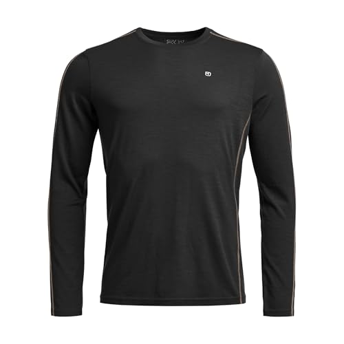 ORTOVOX メリノウール100% アンダーウェア Ortovox Men's 185 Rock'n'Wool Long Sleeve Base Layer, Soft
