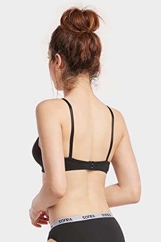 Image of Mamia Women's Basic Plain Bras, Pack of 6