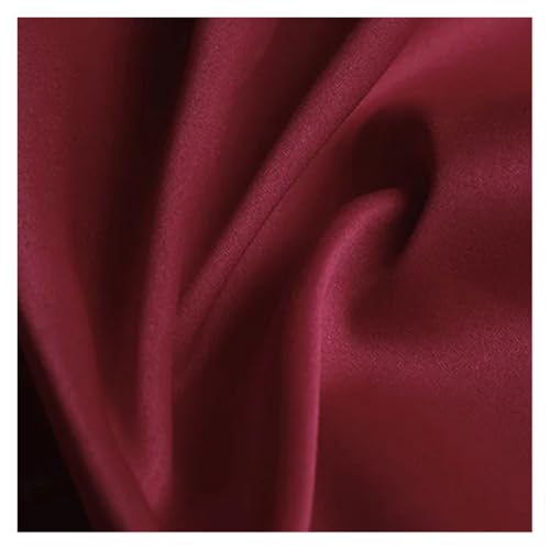 AQIOERH Tela de satén Suave de 34 Colores for decoración de Bodas, Fiestas, Forro de Caja, Bricolaje, Ropa, Costura, Fondo, Accesorios(Burgundy,1000cm L by 150cm)