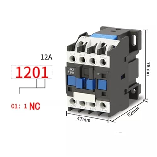 Contacteur modulaire CJX2-1810 18A interrupteur rail DIN pour démarreur AC 220V - 4