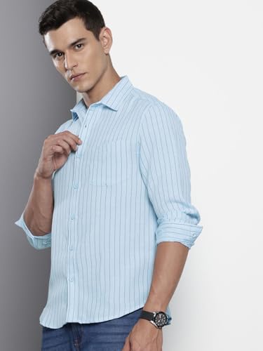 Image of The Indian Garage Co Men's Slim Fit Casual Striped Shirt