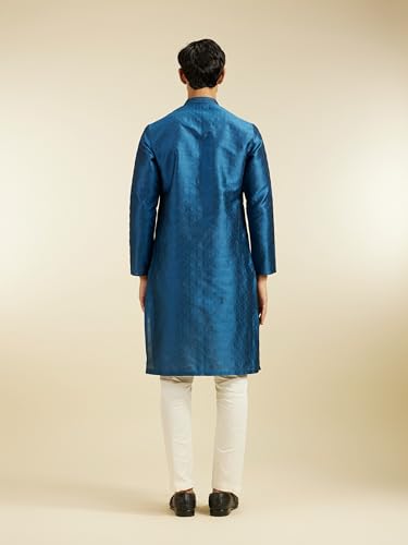 Image of DIWAS BY MANYAVAR Men's Art Silk Self Design Kurta (1pc)