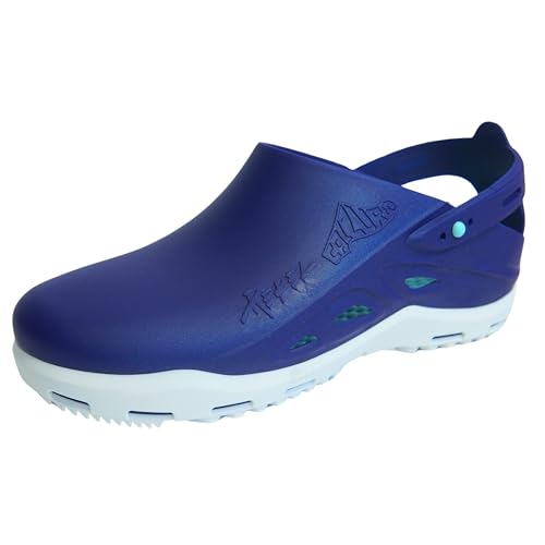 Image of CALZURO Rebel Work Clogs with Integrated Heel Strap - Autoclavable Italian Professional Shoes - Slip Resistant Clogs with Adjustable T-Close System - Professional Shoes for Men and Women