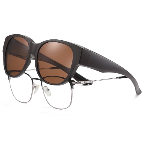 Image of HAOLOTA Fit Over Glasses Sunglasses for Women Polarized