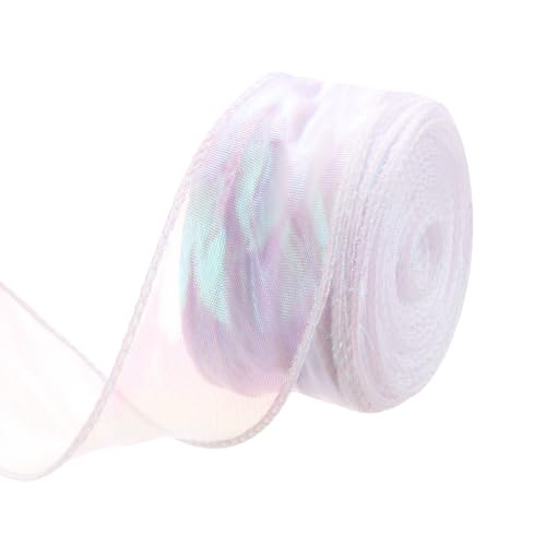 MECCANIXITY Ruban organza 1 1/2 po 15 verges blanc
