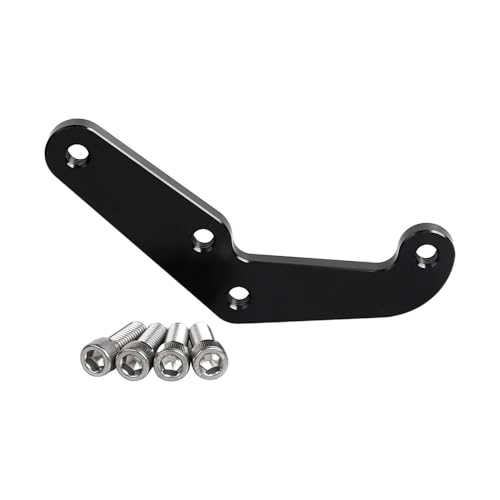 Support étrier de frein avant 4 pistons noir pour Dyna Sportster 84-99