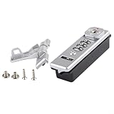 Pumixiy Cerradura de combinación personalizada para equipaje, cajas de herramientas y mochilas, cuerpo ABS, acabado esmerilado resistente a los arañazos, código de 3 dígitos reiniciable, Vin (plateado