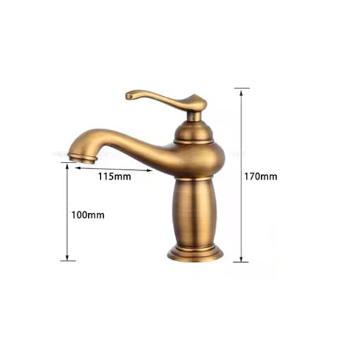 Mitigeur de lavabo rétro eau chaude et froide pour vasque compacte - 2