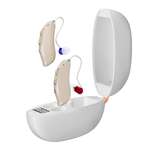 Hearing Aids for Seniors, USB Rechargeable Hearing Aids with Smart Noise Cancelling & Clear Sound, Long-Lasting & Discreet Design for Adults Hearing Loss | OTC