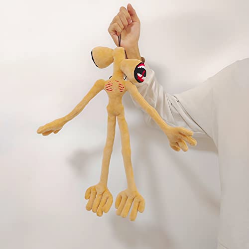 Siren Head Monster Plush Stuffed Toys Limbs Movable Cartoon Cat and Dog Doll, Plush Toys for Home Decoration The Best Gift for Halloween and Christmas Party Birthday Gift (Brown Head)