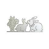  Kalttoy Stanzschablone Ostern Hase Scrapbooking Stanzschablonen Stanzen Schneiden Schablonen Stanzformen, für Sizzix Big Shot/Cricut Cuttlebug/und andere Stanzmaschine