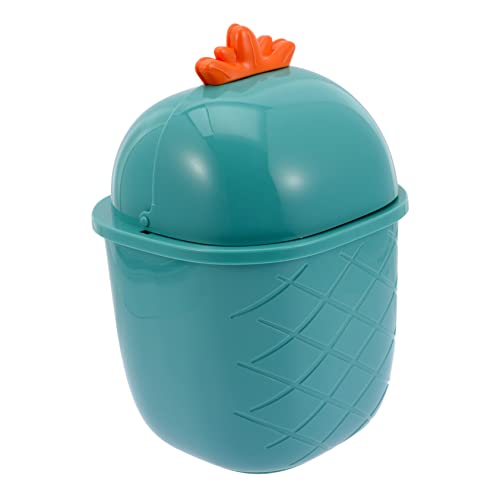 Cabilock Contenitore Per La Carta Straccia Per Scrivania in Materiale Robusto Con Coperchio Per Piccolo Bidone Della Spazzatura Per Casa E Ufficio