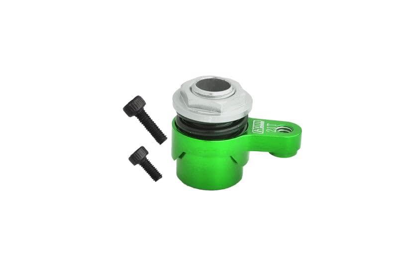 7075 Aluminum Alloy 21T Servo Saver Set Horn with Built-in Spring for Arrma 1/18 Granite GROM MEGA 380 Brushed 4X4 Monster Truck ARA2102 Upgrade Parts - Green