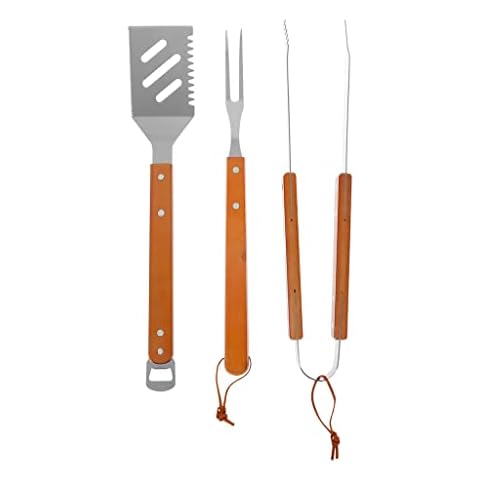 RUECAB Ensemble Ustensiles Barbecue INOX Cover