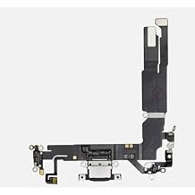 Replacement Flex Cable Charge Port for iPhone 16 6.1 inch Black