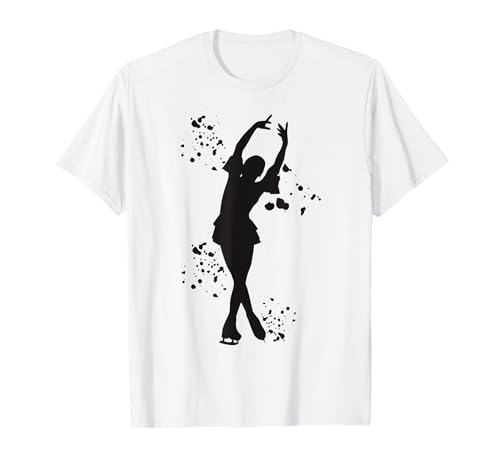 Patineuse sur glace Patinage artistique coloré pour filles T-Shirt