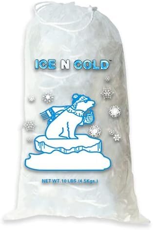 Amazon.com: ICE N COLD Ice Bags with Drawstring Closure | 10lb