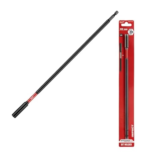 Milwaukee Magnetbithalter 1/4' Hex SHOCKWAVE(TM), Bitaufnahme, Bithalter, Bitverlängerung, Größe:305 mm