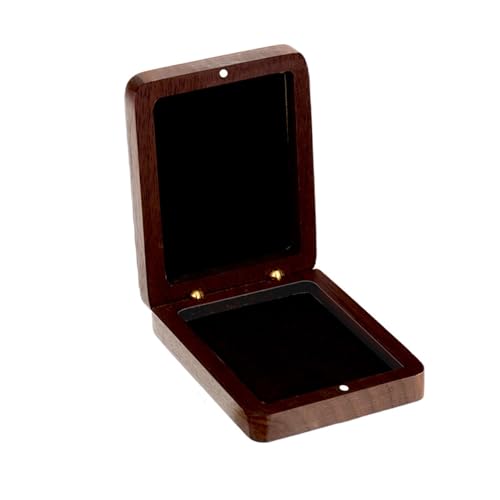 Vitrina De Medallas Elegante Contenedor Madera Caja Almacenamiento Portátil Para Monedas Conmemorativas Organizador Joyas Decoraciones Escritorio Oficina