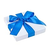 Restaurantware-Gift Tek 10 Yards x 1.5 Inch Satin Ribbon, 10 Single Faced Fabric Ribbon - Wide, Vibrant, Royal Blue Polyester Ribbons, Solid Colored, for Gift Wrapping, Crafts, Weddings, Parties