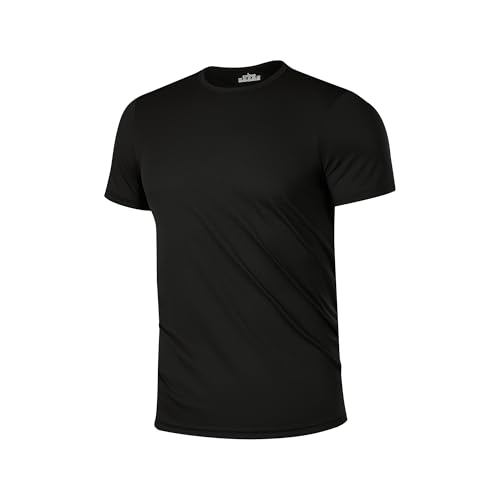5 Pack Men’s Short Sleeve Active Athletic Running T Shirts for Men Gym Workout Moisture Wicking4