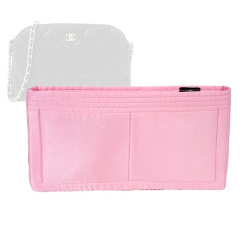 Zoomoni Silky Purse Organizer for Chanel Classic Clutch With Chain (Medium Half Moon) [Style Ref: AP4016] (Handmade/4 Color Options) [Silky Satin, Silk Liner, Insert, Shaper]