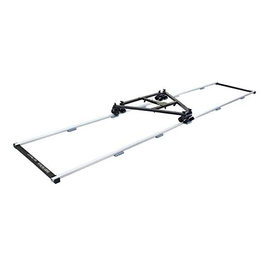 Shootvilla Swift Pro Wheel Dolly System, 12ft Straight Track for Tripod, DSLR Video Film Cameras + Accessories + Storage Bag