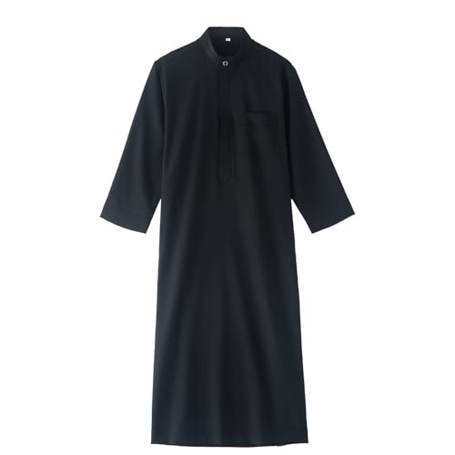 Muslim Thobe for Boys Arabic Thobe Muslim Thobe Ramadan Kids Long Sleeve Stand Collar Kaftan Robe Islamic Boys Thobe4