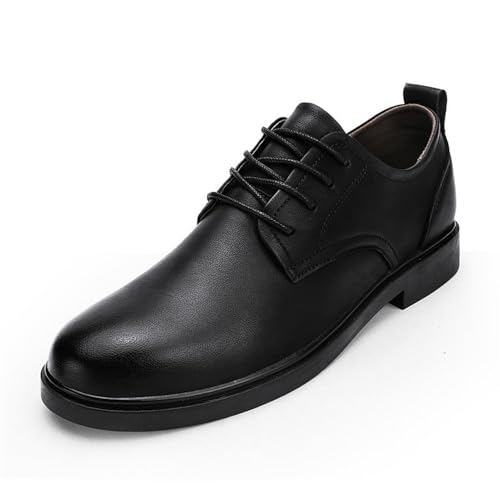 Elegant Leather Lace Up Oxford Shoes for Men Comfortable for Business and Formal Events