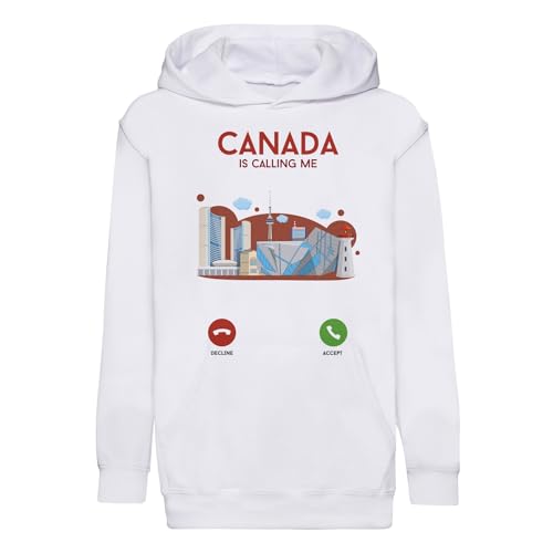 Sweat enfant Canada is Calling Me cadeau d'anniversaire original hoodie