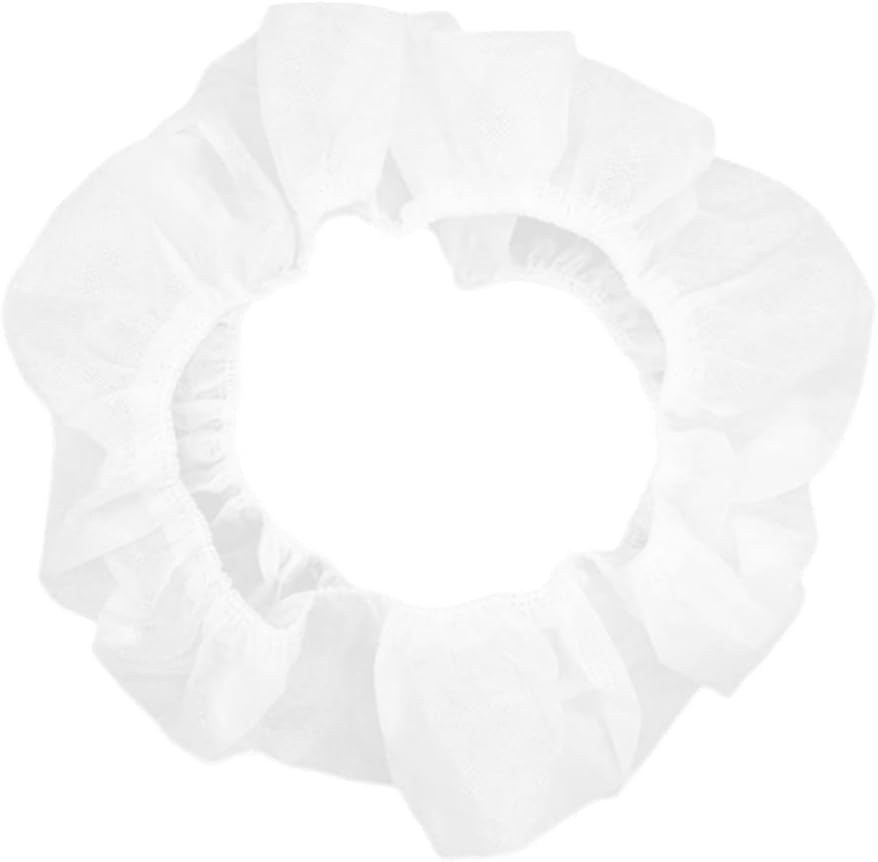 Cabilock Cushioned Toilet Seat Round Covers Non-woven Standard White Portable for Home Shopping Hotel Travel