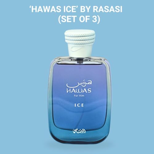 RASASI Hawas Ice EDP 100ML (3.4 OZ) | Long Lasting, Exquisite, Luxurious, Arabian Scents. (PACK OF 3) - Thumbnail 5