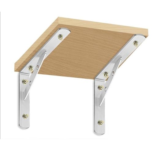 Supports d'étagère pliants durables avec design robuste triangulaire