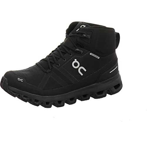 On-Running Men's Cloudrock Waterproof Boots, All Black, 8.5 Medium US