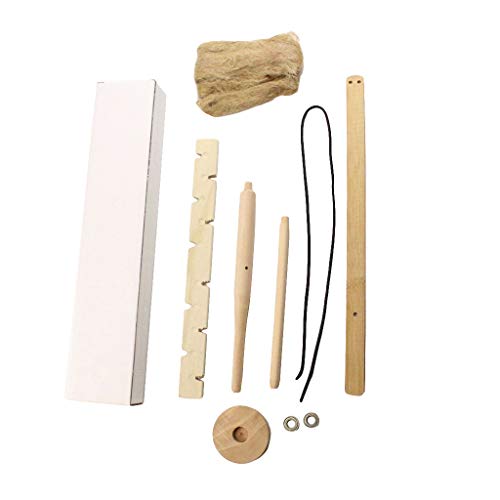 CapsA Bow Drill Kit Fire Starter Primitive Wood Survival Practice Friction Fire Tool Scout Outdoor Activity Kits Teaching Outward Bound Training (Yellow)
